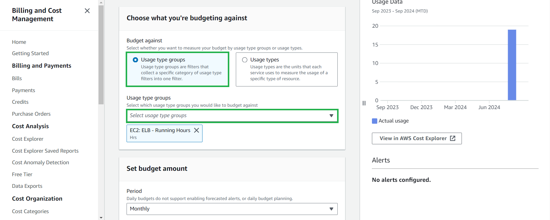 Budget Name & Amount